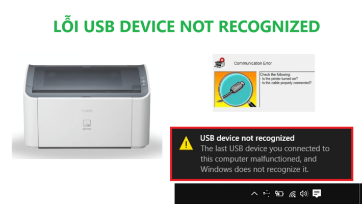 Lỗi Usb Device Not Recognized