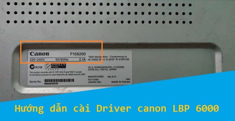 Cài Driver Canon Lbp6000