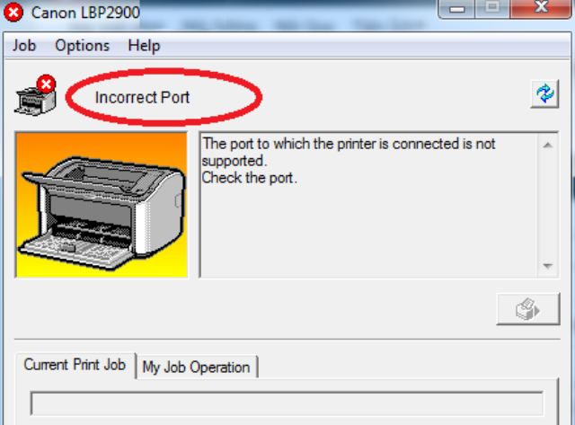 Incorrect Port Incorrect Port
