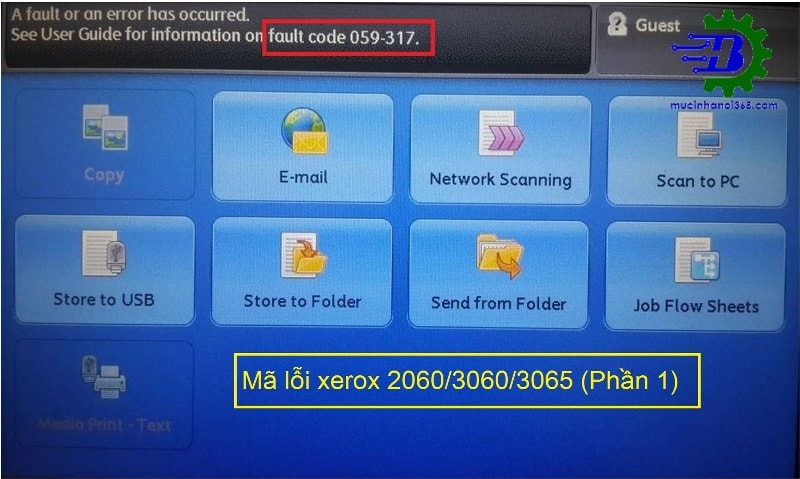 May Fuji Xerox Docucentre Iv 2060 Bao Loi Máy Fuji Xerox Docucentre-Iv 2060 Báo Lỗi