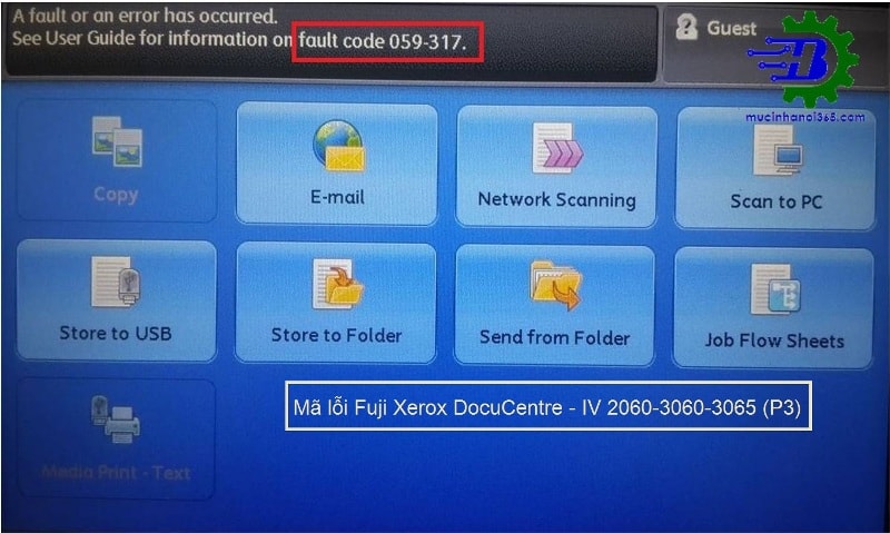 Mã Lỗi Fuji Xerox Docucentre - Iv 2060-3060-3065 (P3)