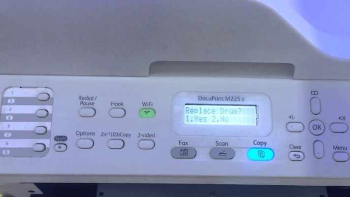 Máy In Fuji Xerox M225Dw Báo Lỗi Replace Drum